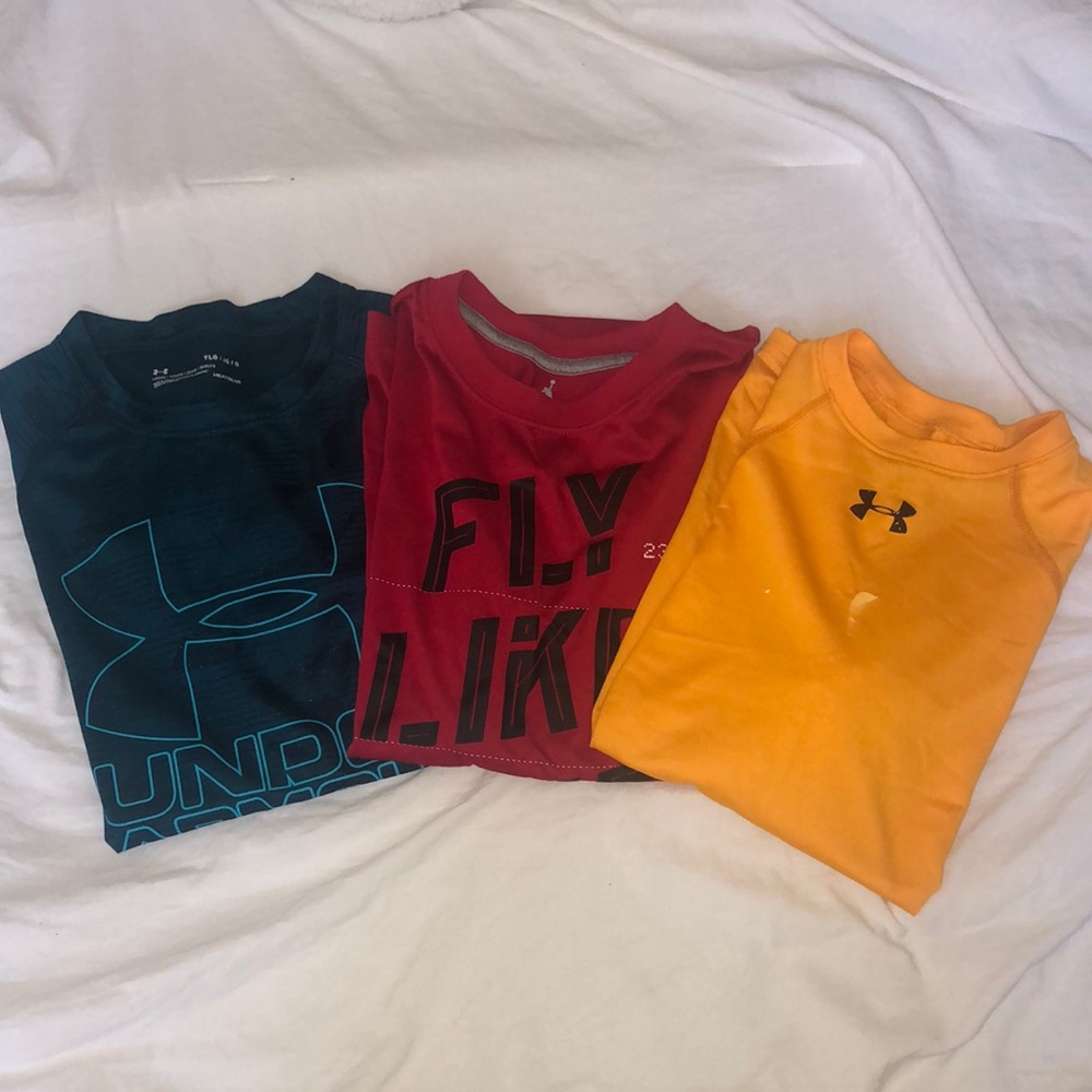 3 Boys T-Shirts (Under Armour/Jordan, Nike)